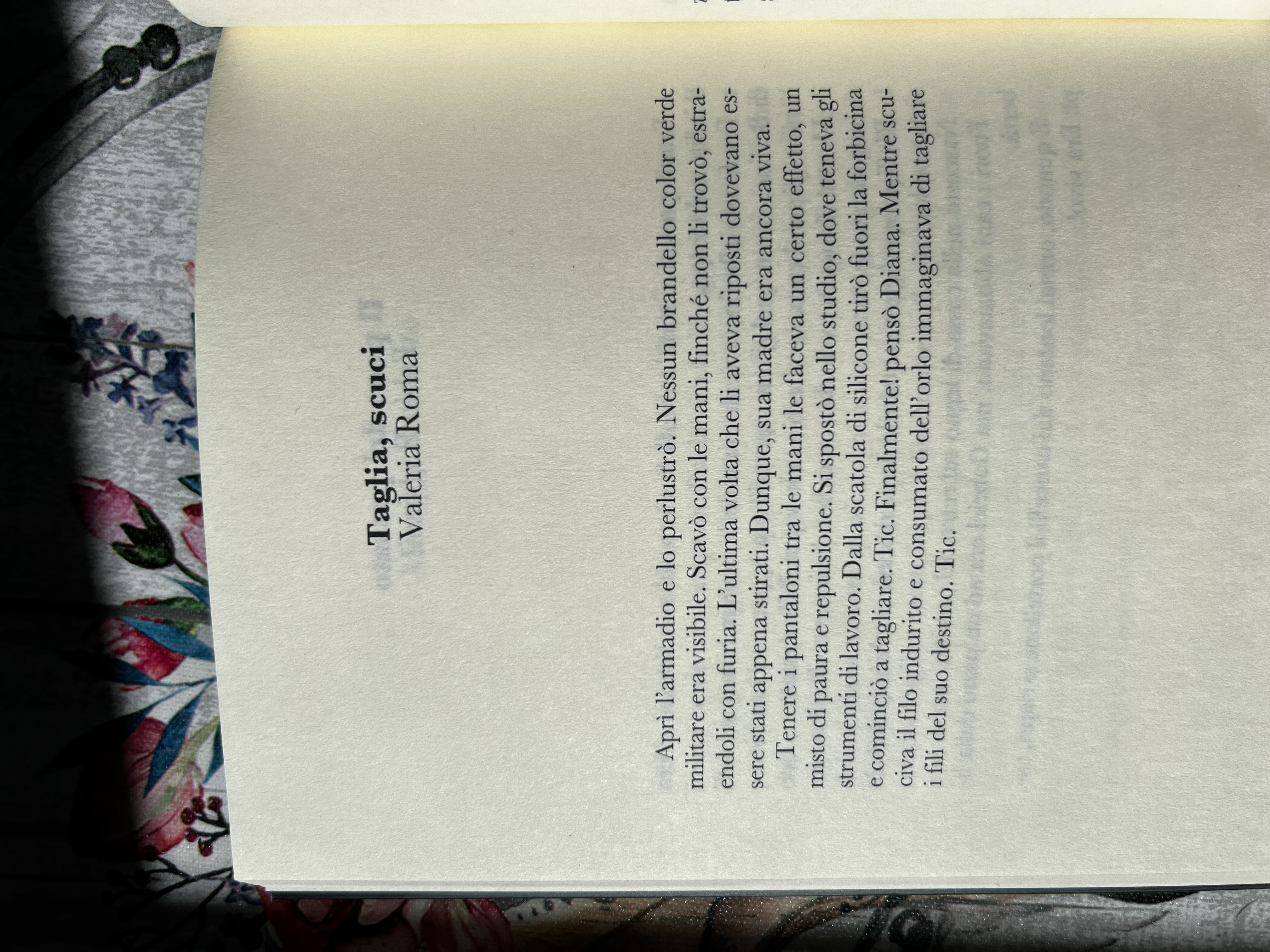 Taglia, scuci — racconto di Valeria Roma